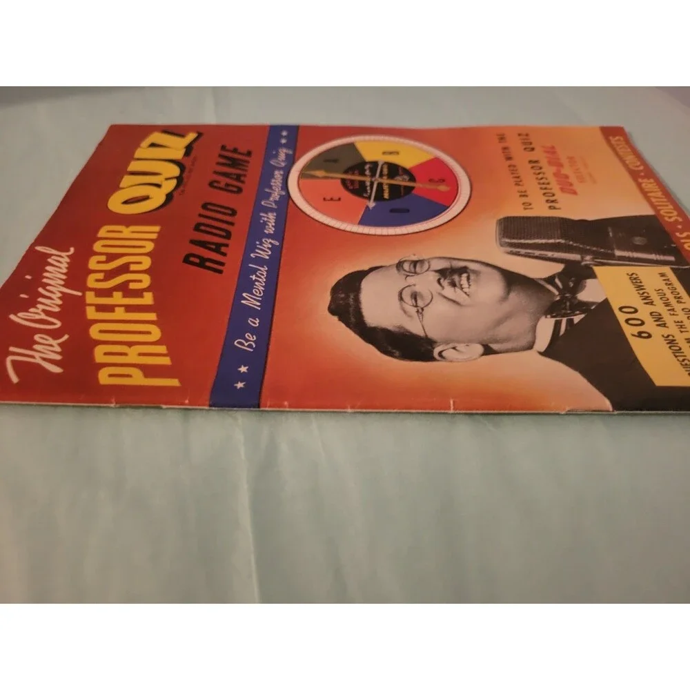 1939 Professor Quiz Radio Game Procter & Gamble Mail Premium w/ Duo-Dial Spinner